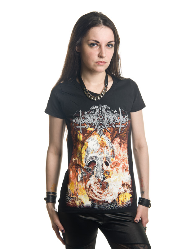 NOKTURNAL MORTUM - Helm In Flames Lady Fit T-Shirt
