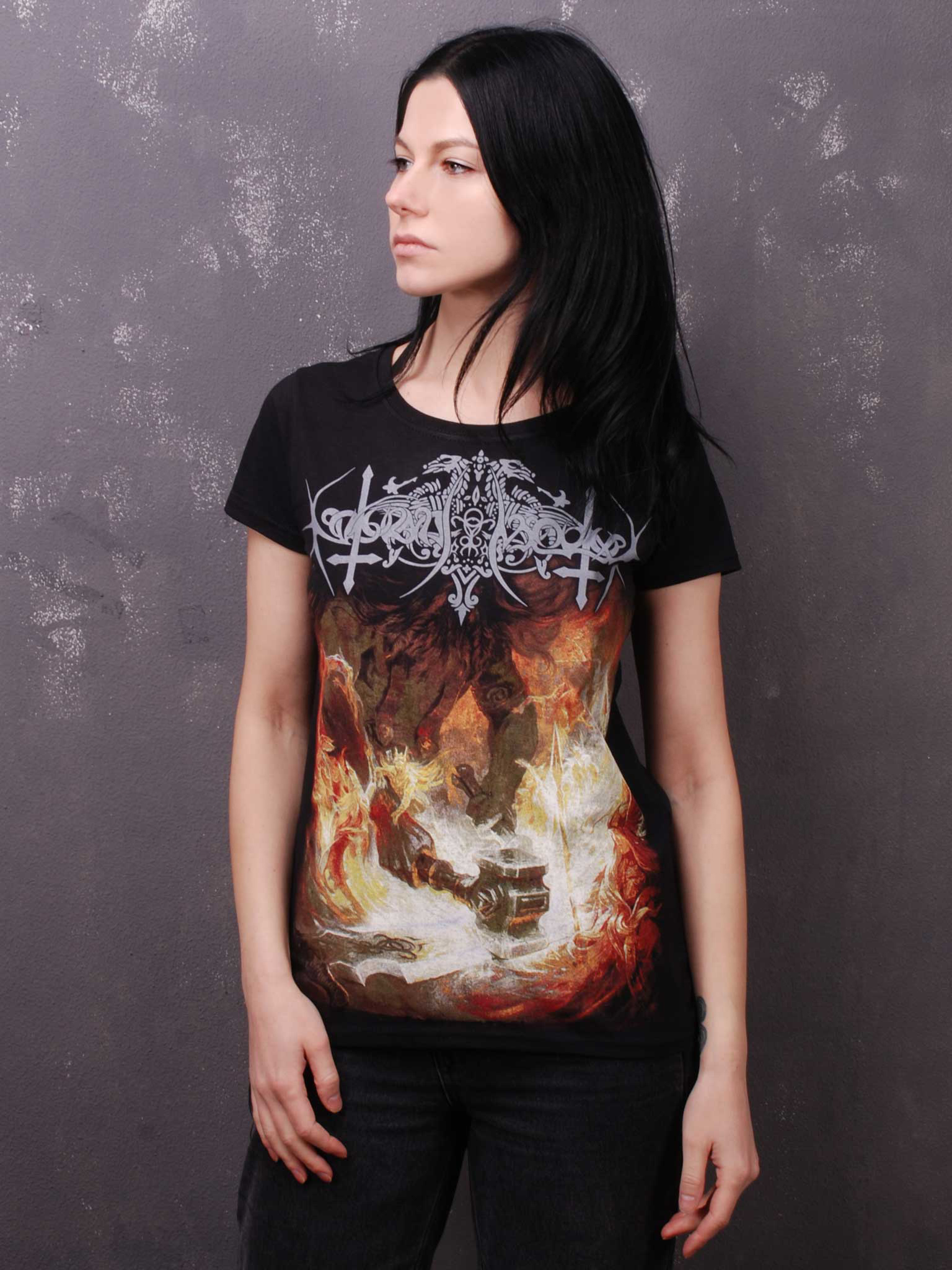 Nokturnal Mortum - Голос Сталі / The Voice Of Steel Album Cover 2015 Lady Fit T-Shirt