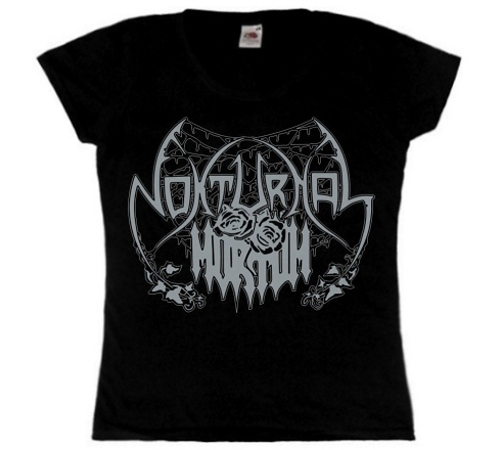 NOKTURNAL MORTUM - Lunar Poetry Logo Lady Fit T-Shirt